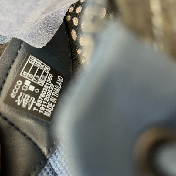 ECCO Biom Blue Leather Mesh Sneaker Size US 10 - Picture 12 of 15